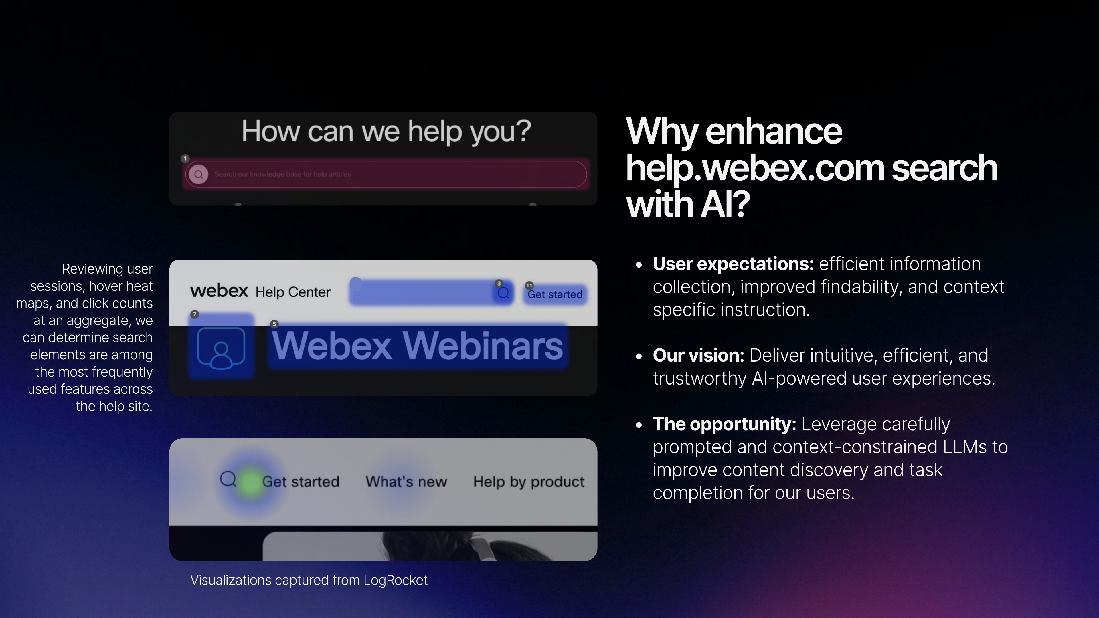 Why AI for Webex help center?