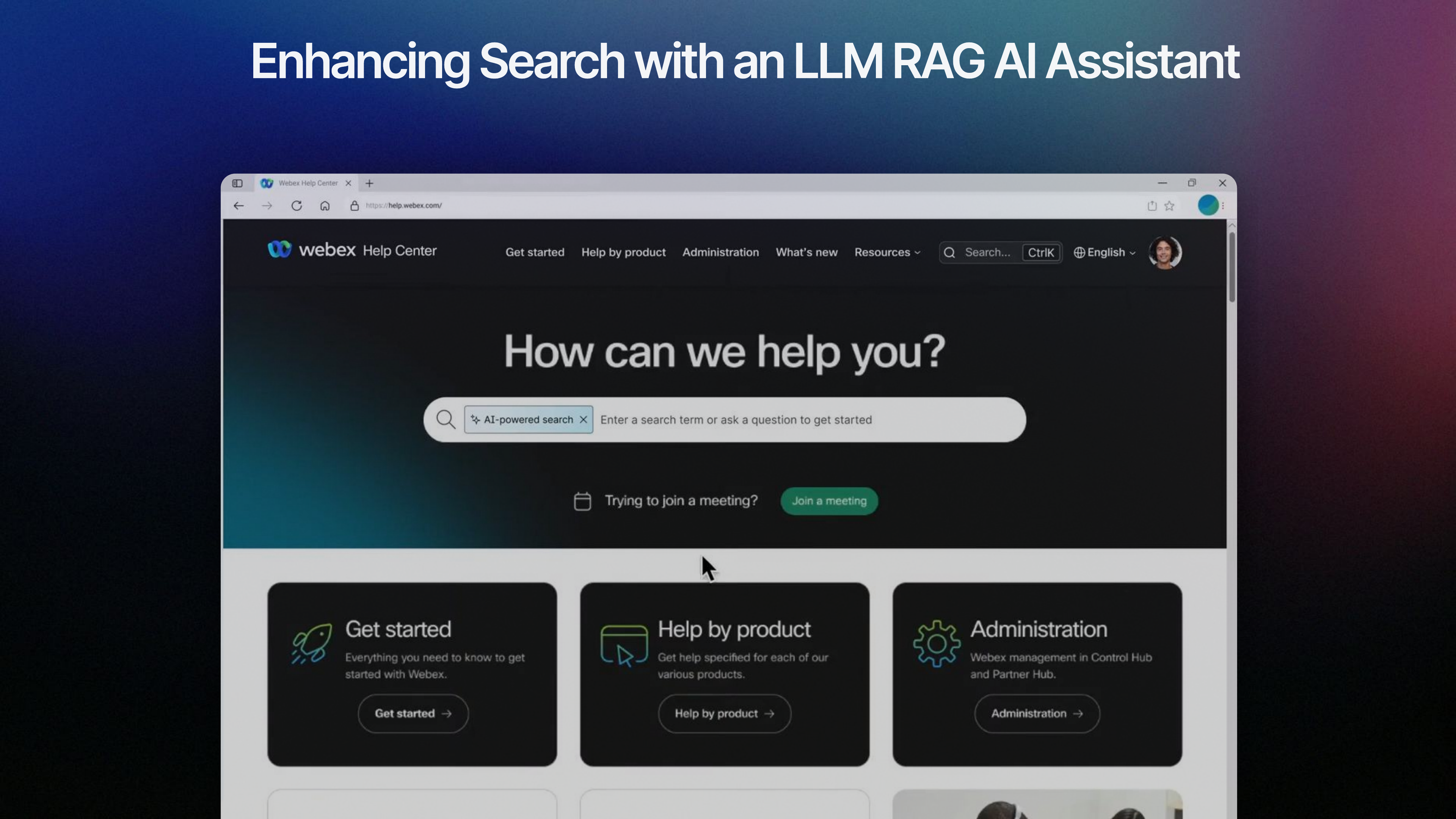 LLM RAG search slide 1