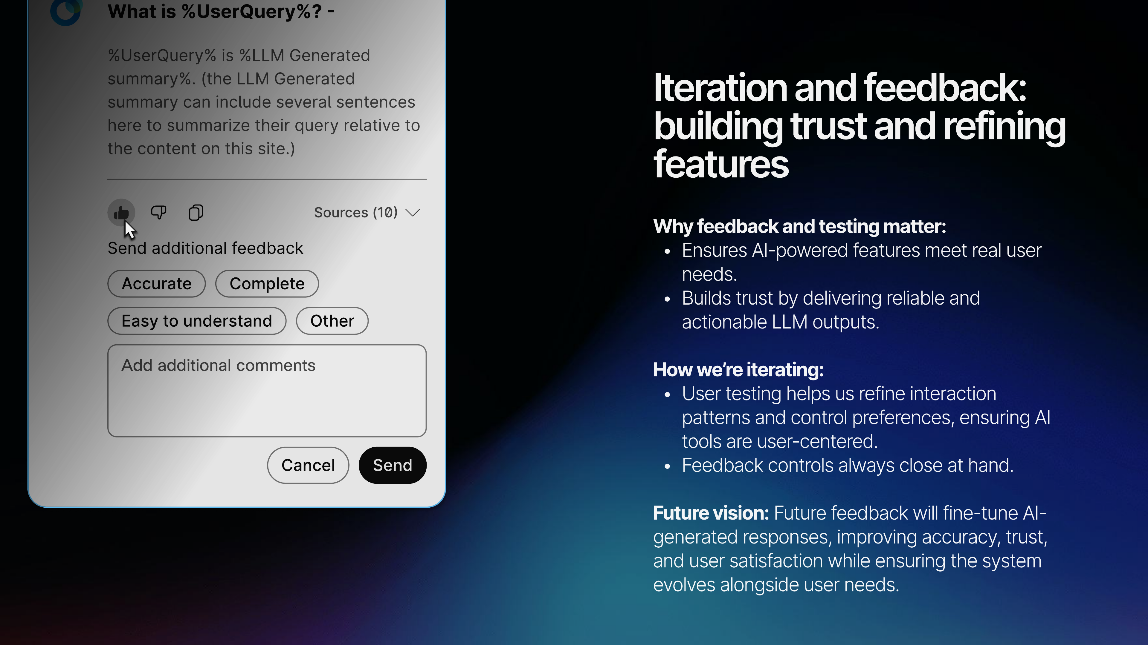 Iteration and feedback model